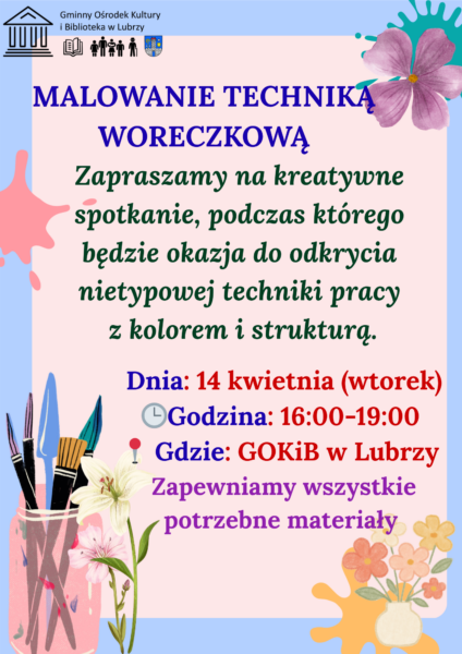 Malowanie techniką woreczkową