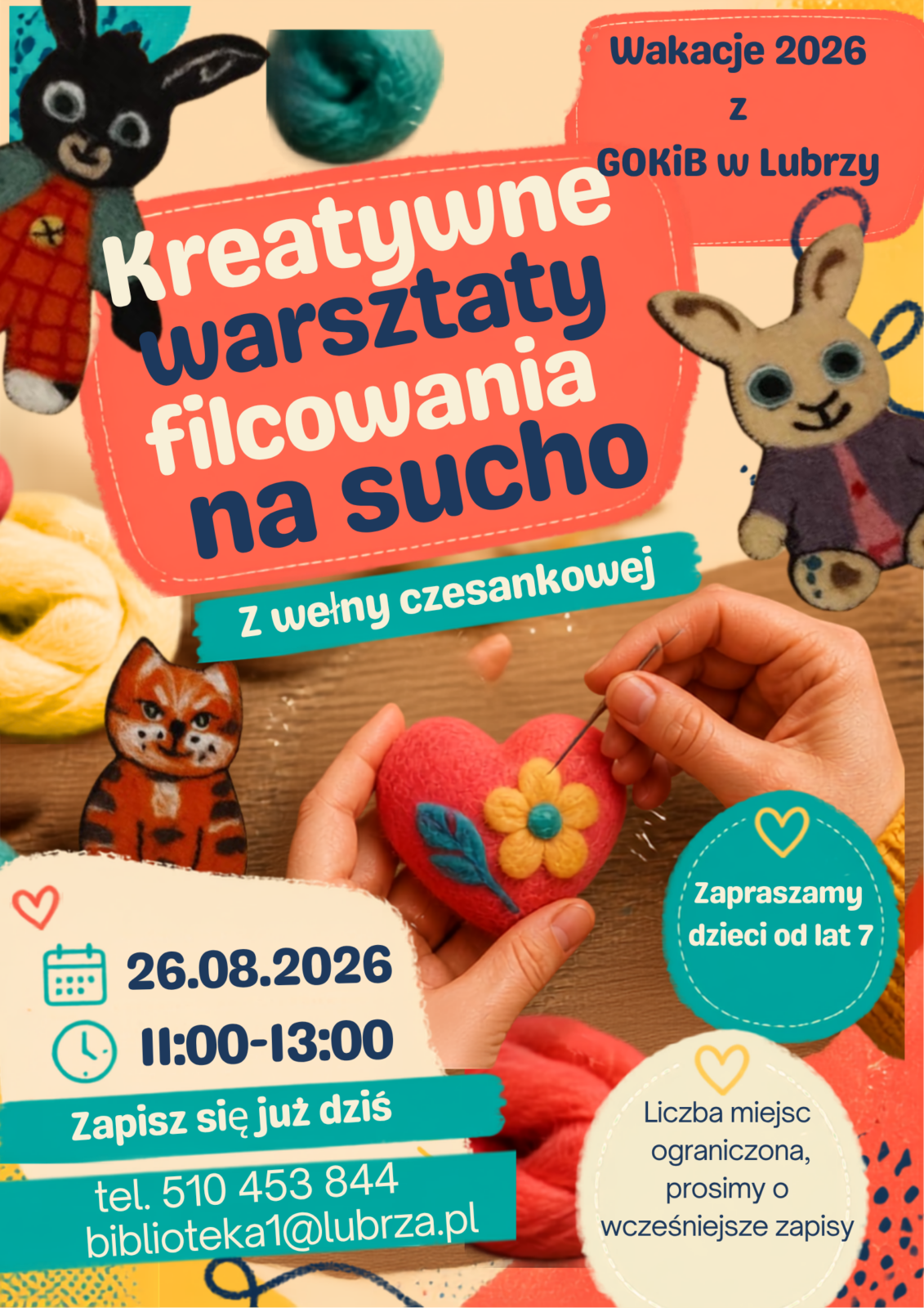 Kreatywne warsztaty filcowania na sucho