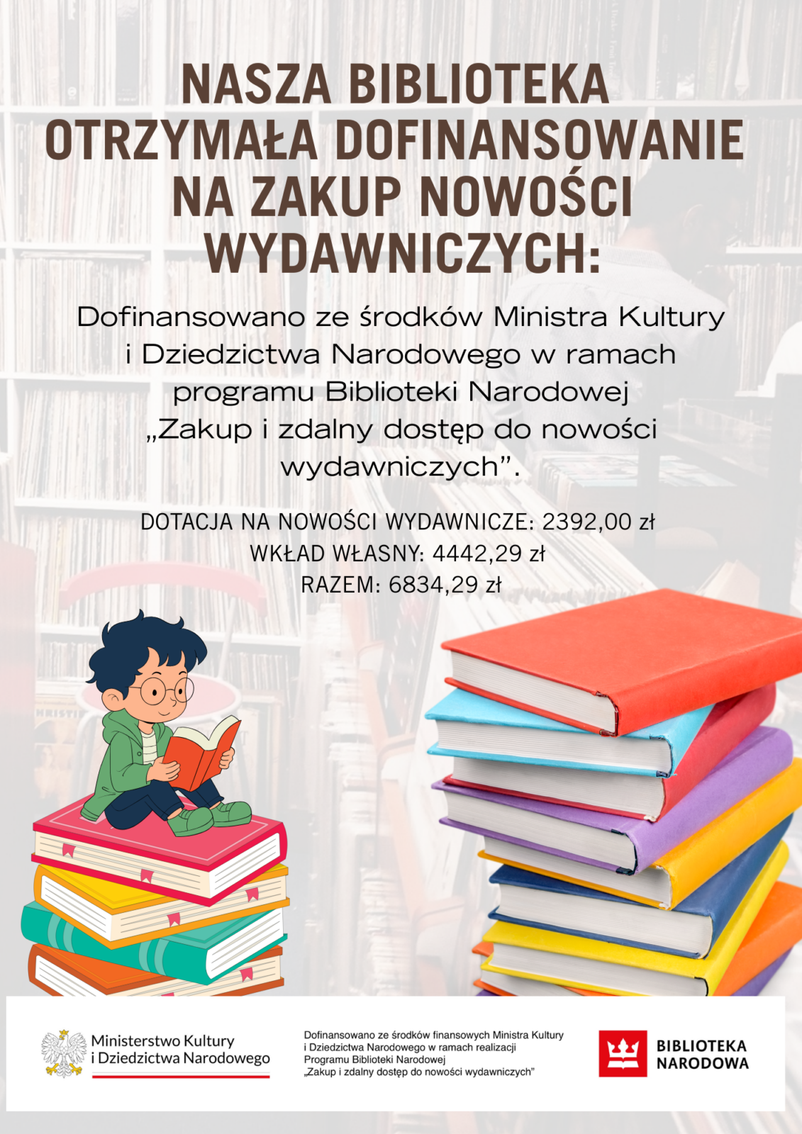 Dofinansowanie biblioteki